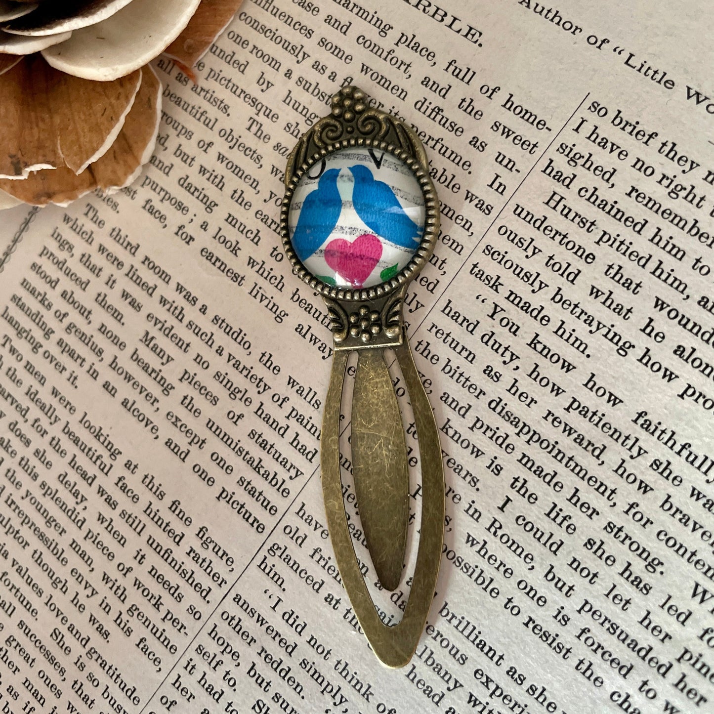 LOVE Birds Stamp Bookmark