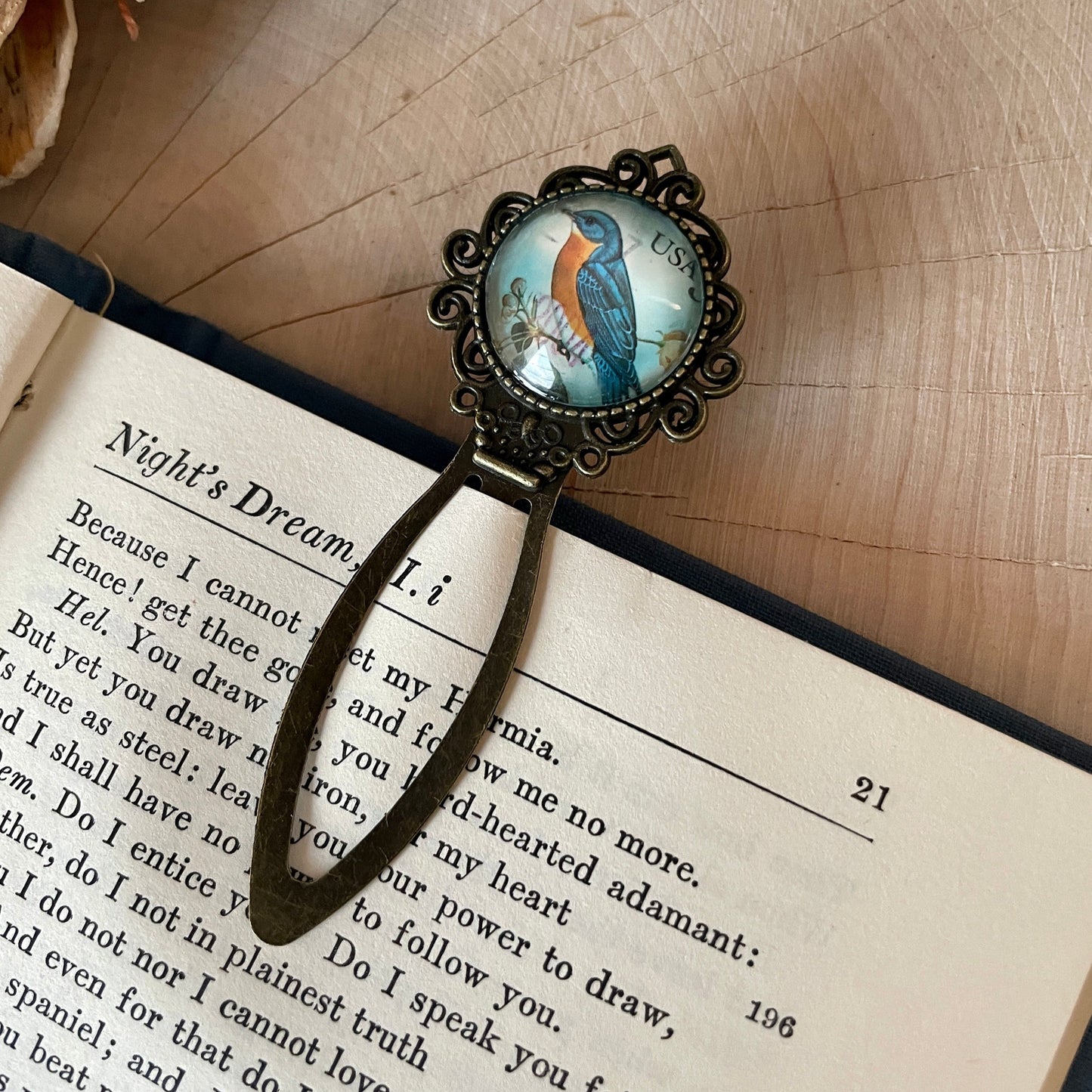 Eastern Bluebird Stamp Bookmark