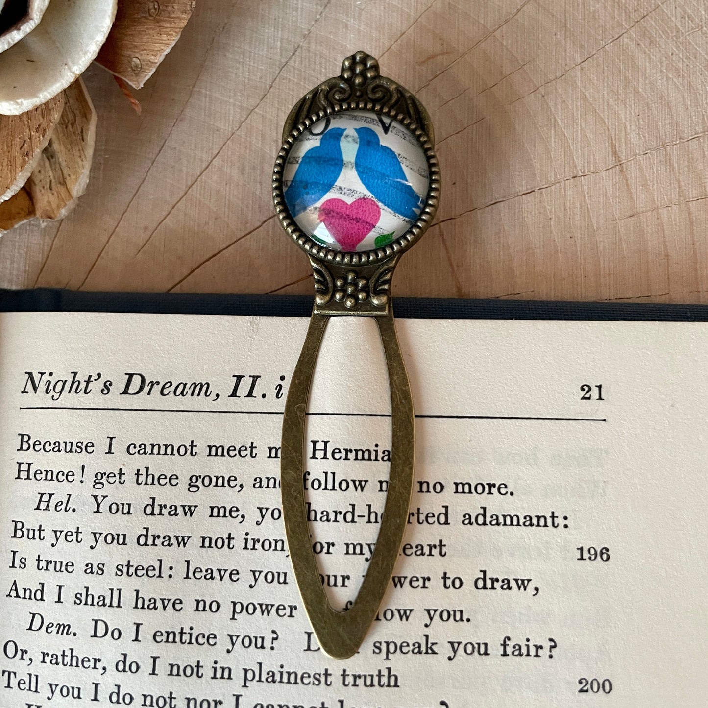 LOVE Birds Stamp Bookmark