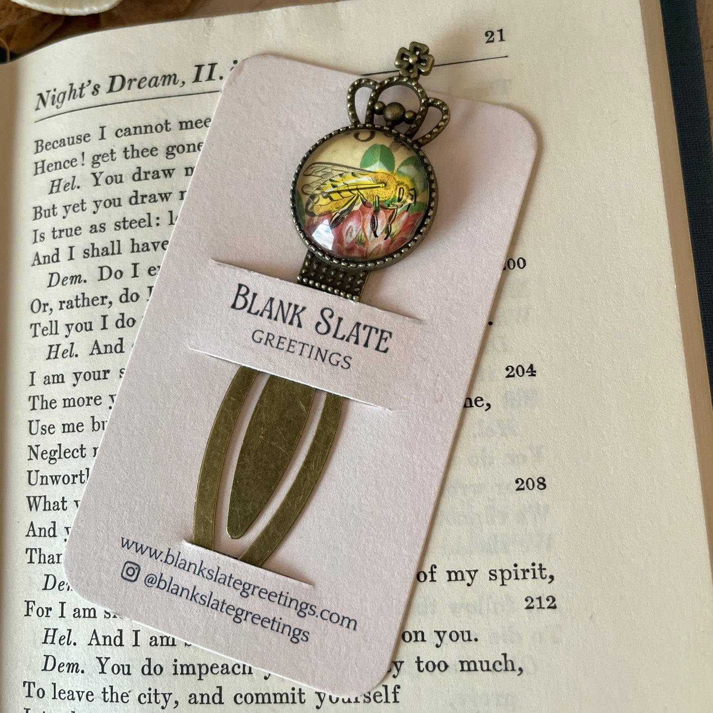 Honeybee Stamp Bookmark