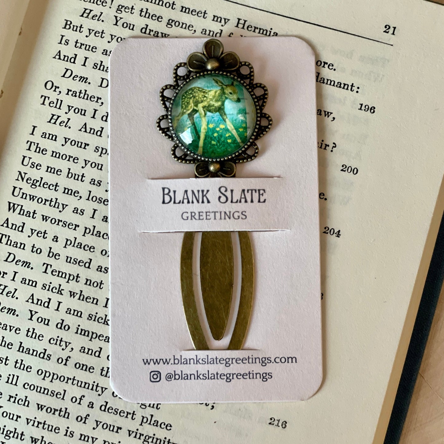 Fawn Baby Deer Stamp Bookmark