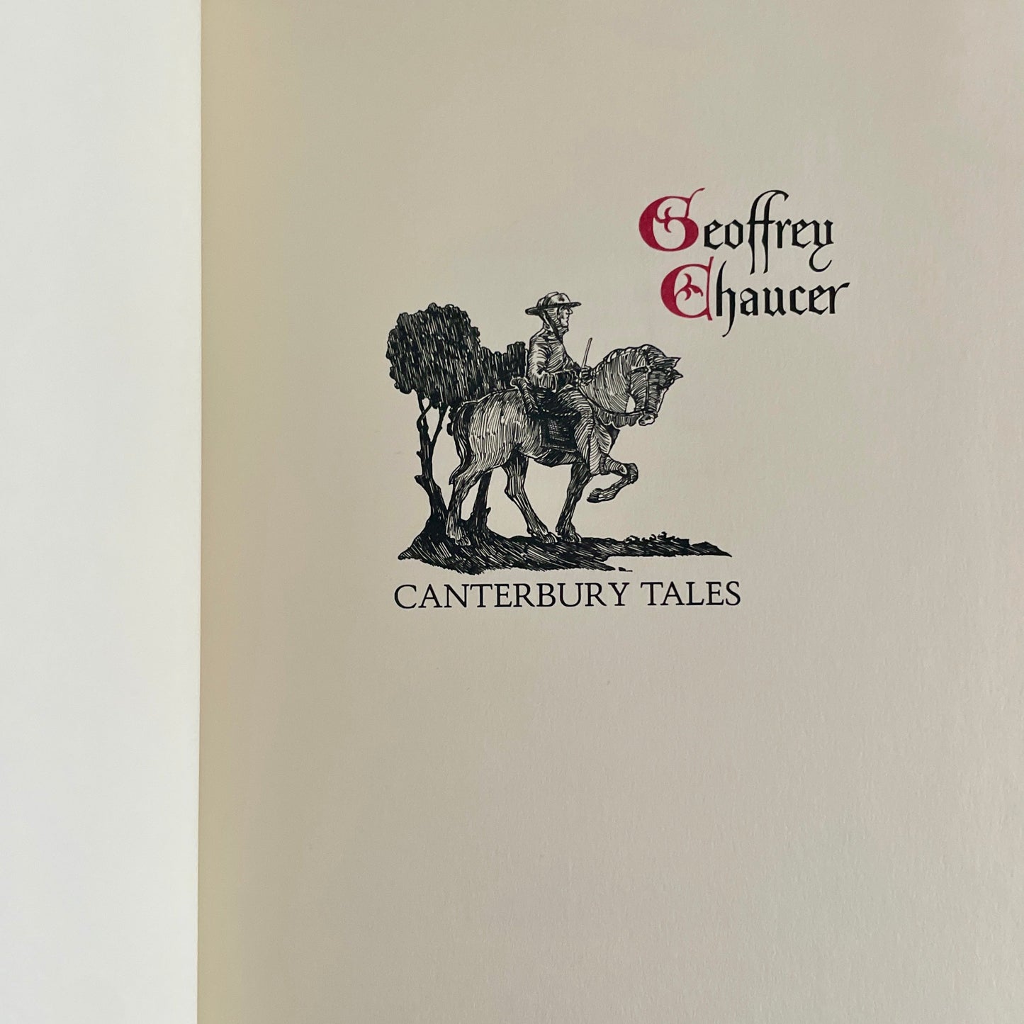 Canterbury Tales by Geoffrey Chaucer - Leather The Franklin Library Limited Edition Collector's Edition 1978