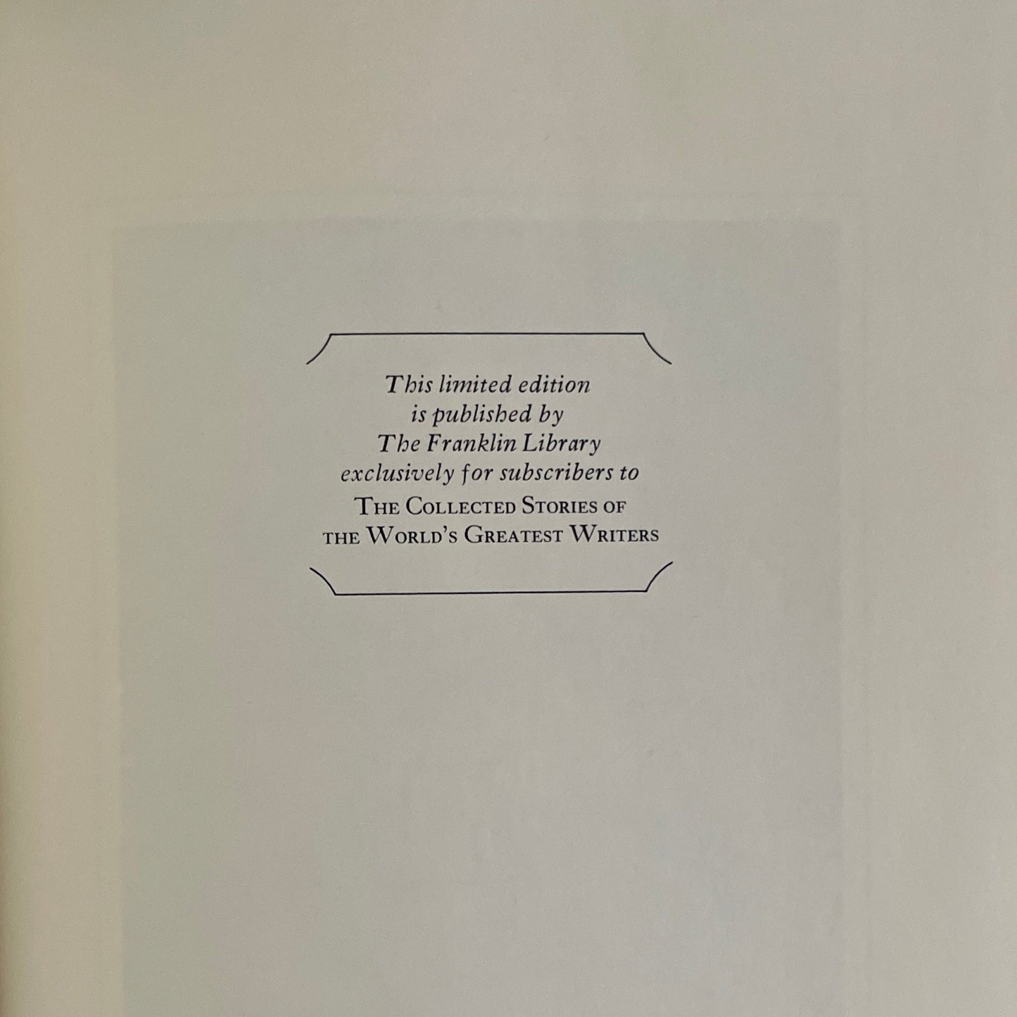 Giovanni Boccaccio - Stories from The Decameron - Leather The Franklin Library Limited Edition Collector's Edition 1978