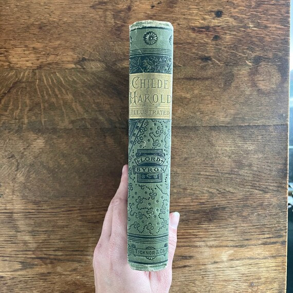 Antique Childe Harold's Pilgrimage: a Romaunt Illustrated by Lord Byron 1887