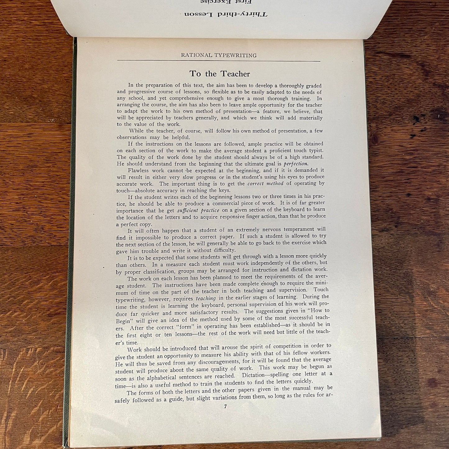 Antique Rational Typewriting Single Keyboard Edition Instructional Book by Gregg Publishing Company