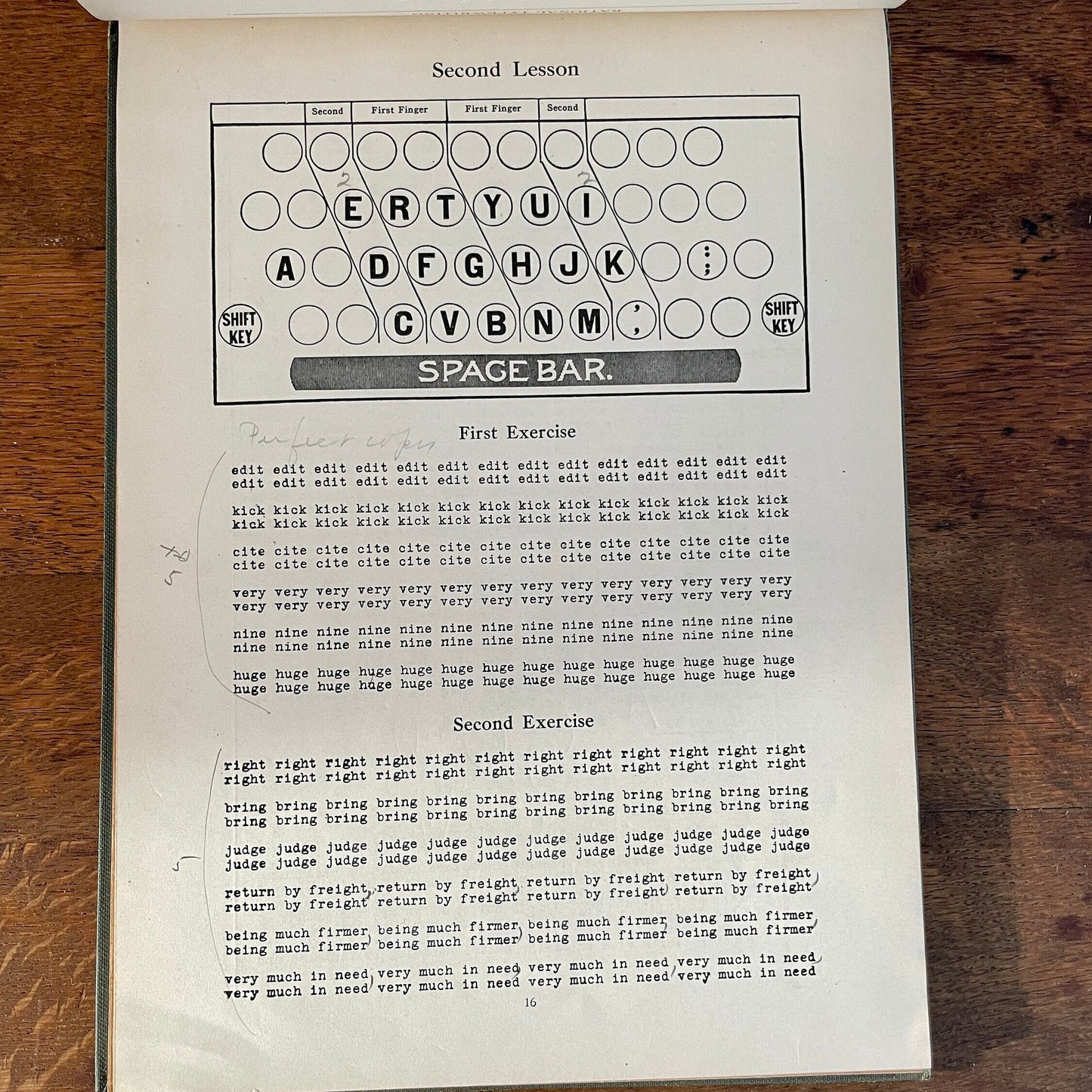 Antique Rational Typewriting Single Keyboard Edition Instructional Book by Gregg Publishing Company