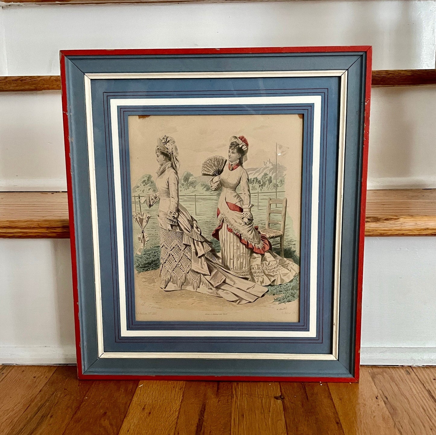 Antique Victorian Moine et Falconer Paris Framed Original Catalog Advertisement